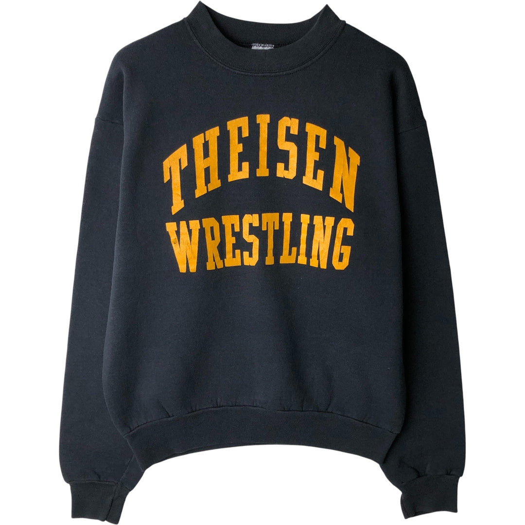 Vintage 90'S Fruit of the Loom college sweatshirt, made in the USA, size M, men's cotton black type Vintage Second Hand
