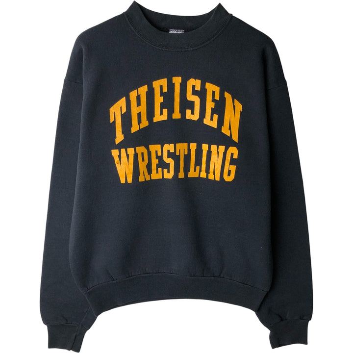 Vintage 90'S Fruit of the Loom college sweatshirt, made in the USA, size M, men's cotton black type Vintage Second Hand