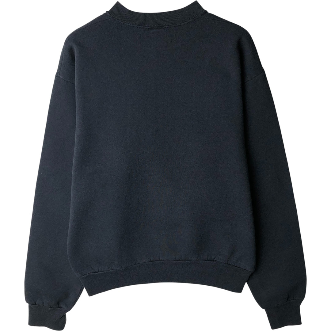 Vintage 90'S Fruit of the Loom college sweatshirt, made in the USA, size M, men's cotton black type Vintage Second Hand