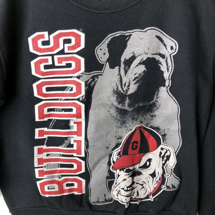 SPORTS LINE College Character Sweatshirt, Made in USA, Men's Size Medium polyester black type Vintage Second Hand