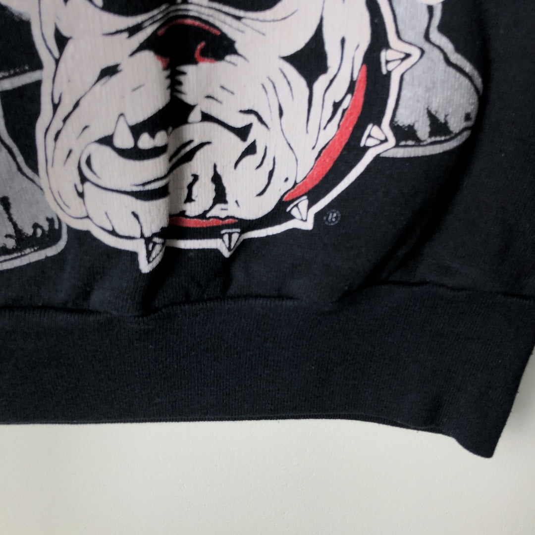 SPORTS LINE College Character Sweatshirt, Made in USA, Men's Size Medium polyester black type Vintage Second Hand