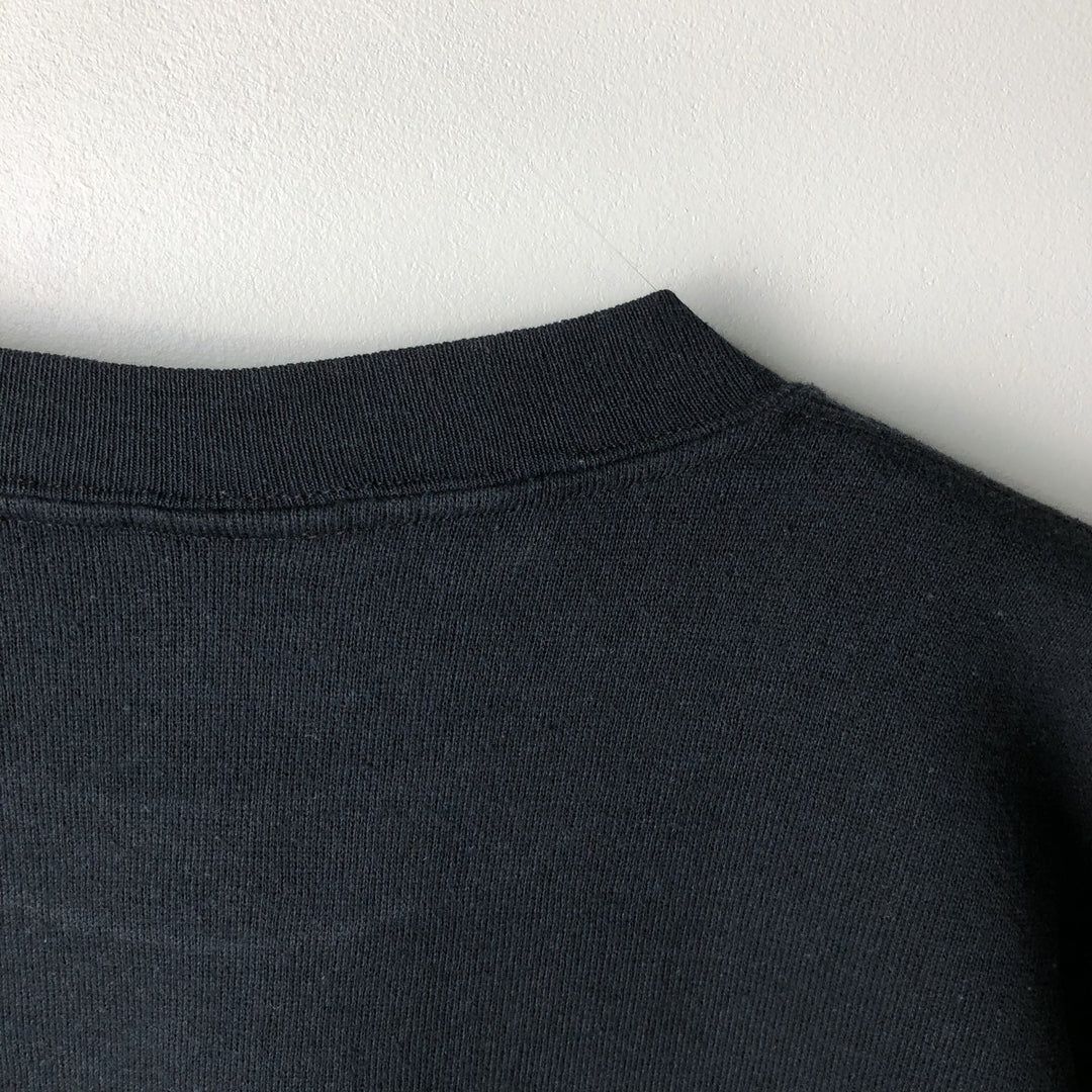 SPORTS LINE College Character Sweatshirt, Made in USA, Men's Size Medium polyester black type Vintage Second Hand