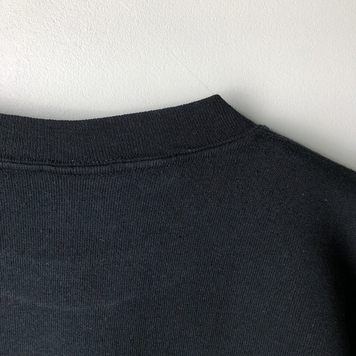 SPORTS LINE College Character Sweatshirt, Made in USA, Men's Size Medium polyester black type Vintage Second Hand