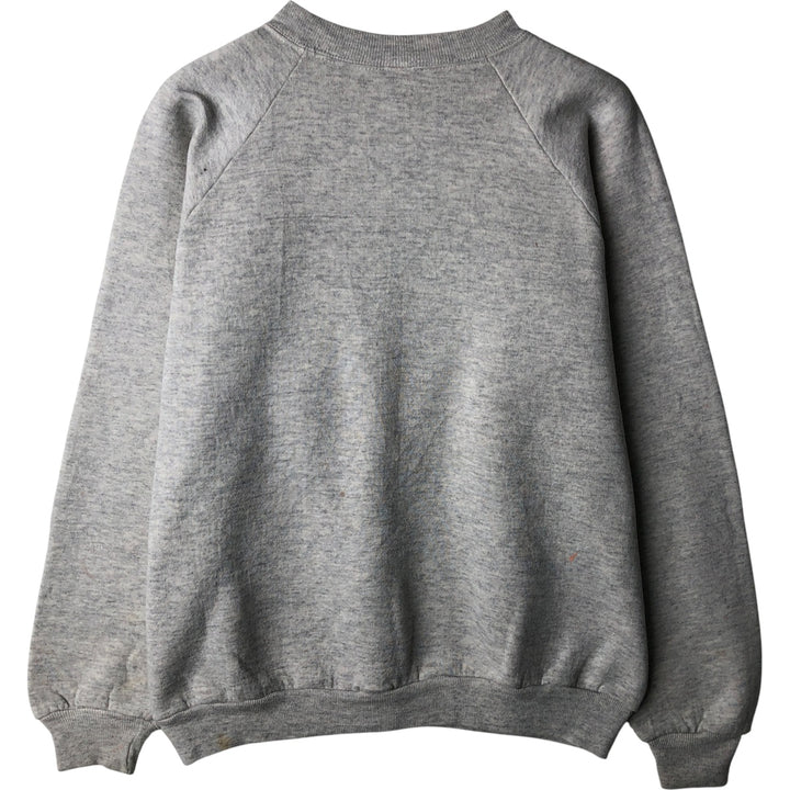 80s-90'S Jerzees College Sweatshirt, Made in USA, Men's Size L, Vintage polyester gray type Vintage Second Hand