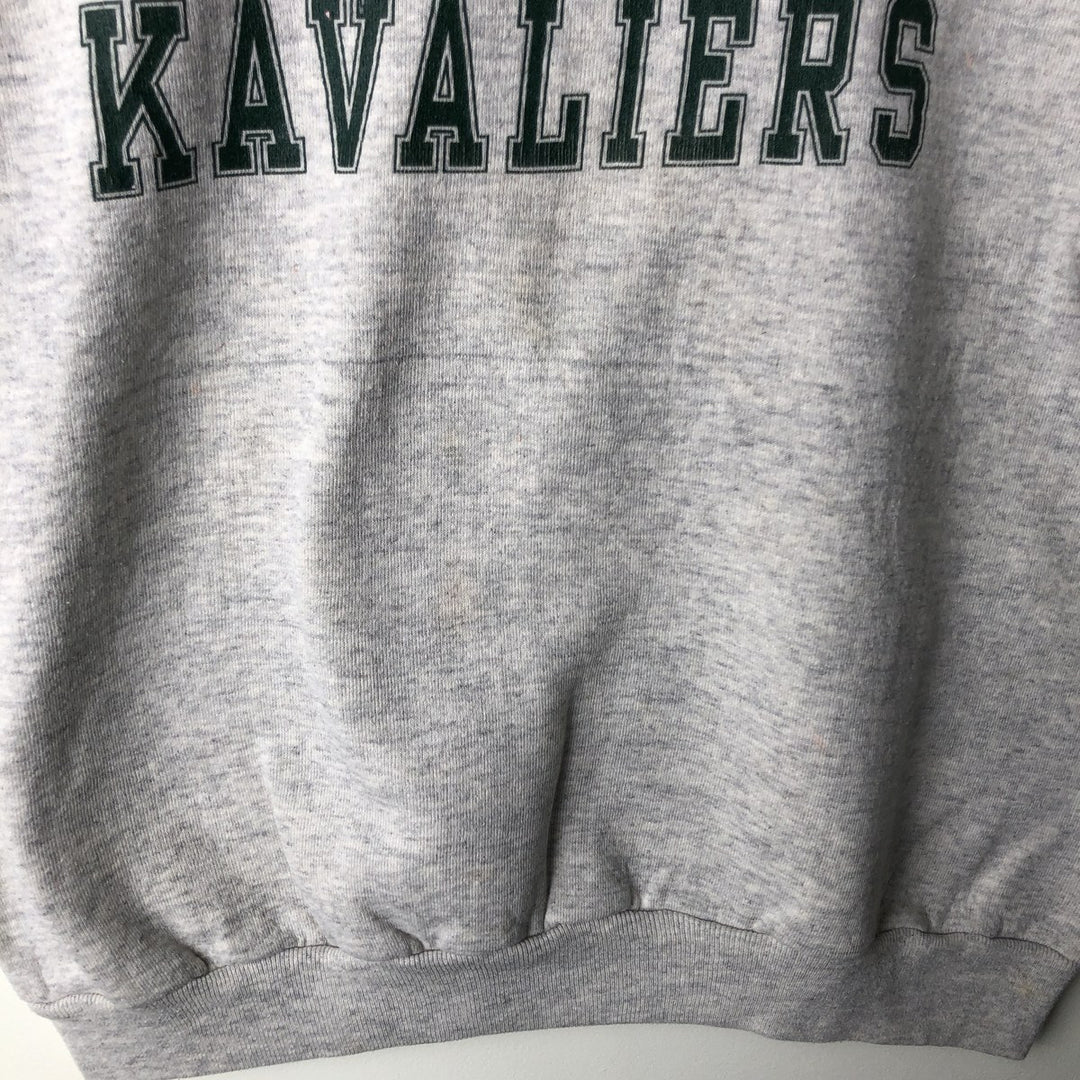 80s-90'S Jerzees College Sweatshirt, Made in USA, Men's Size L, Vintage polyester gray type Vintage Second Hand