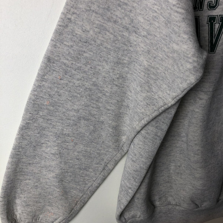 80s-90'S Jerzees College Sweatshirt, Made in USA, Men's Size L, Vintage polyester gray type Vintage Second Hand