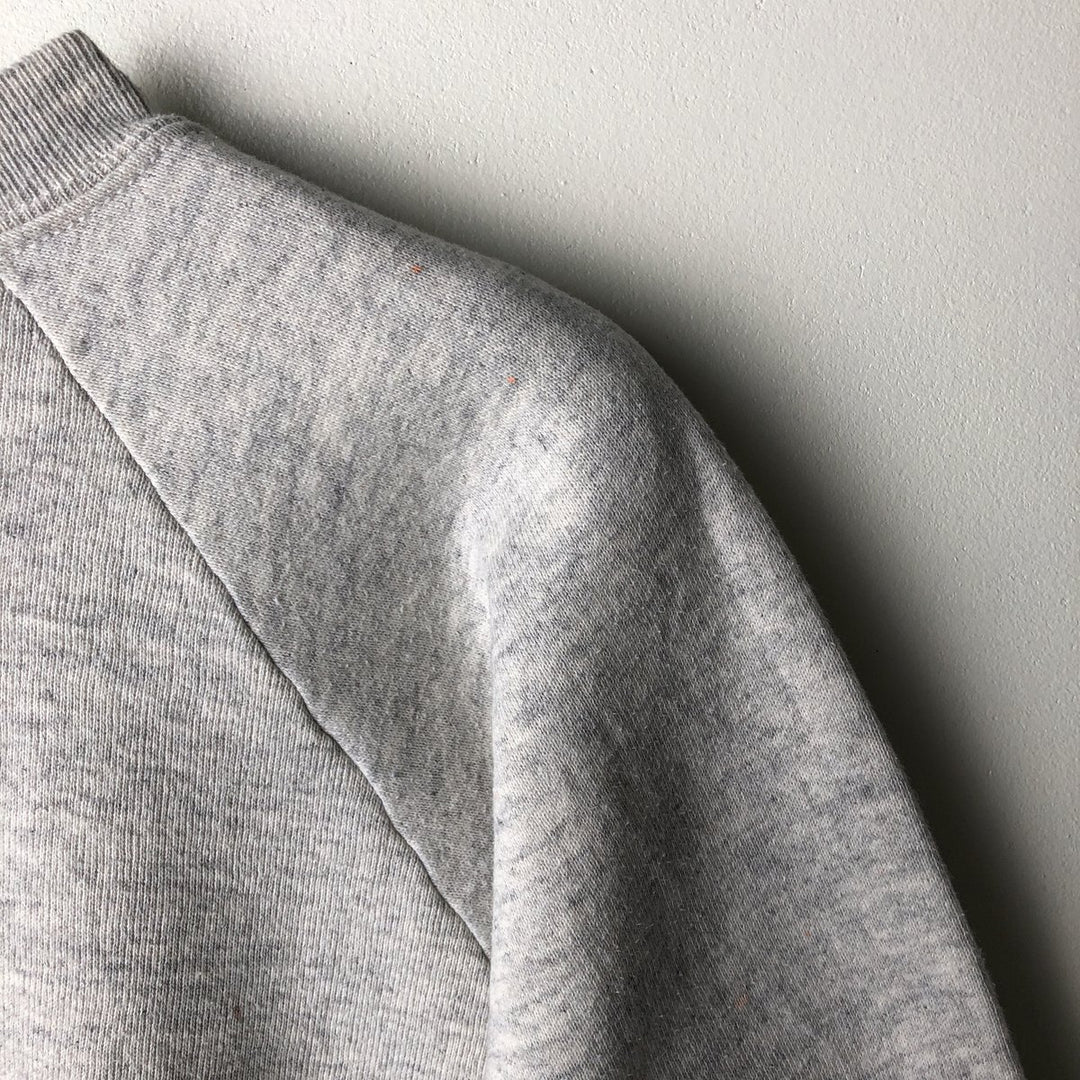 80s-90'S Jerzees College Sweatshirt, Made in USA, Men's Size L, Vintage polyester gray type Vintage Second Hand