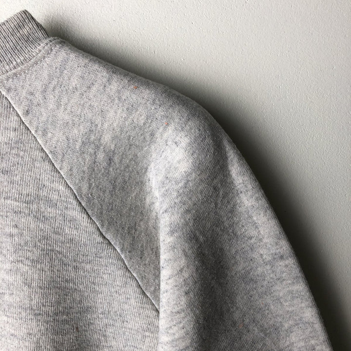 80s-90'S Jerzees College Sweatshirt, Made in USA, Men's Size L, Vintage polyester gray type Vintage Second Hand