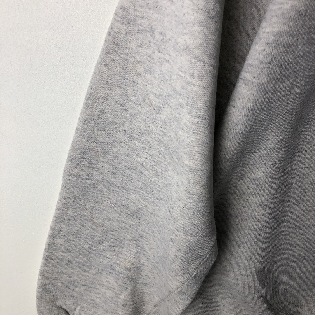 80s-90'S Jerzees College Sweatshirt, Made in USA, Men's Size L, Vintage polyester gray type Vintage Second Hand