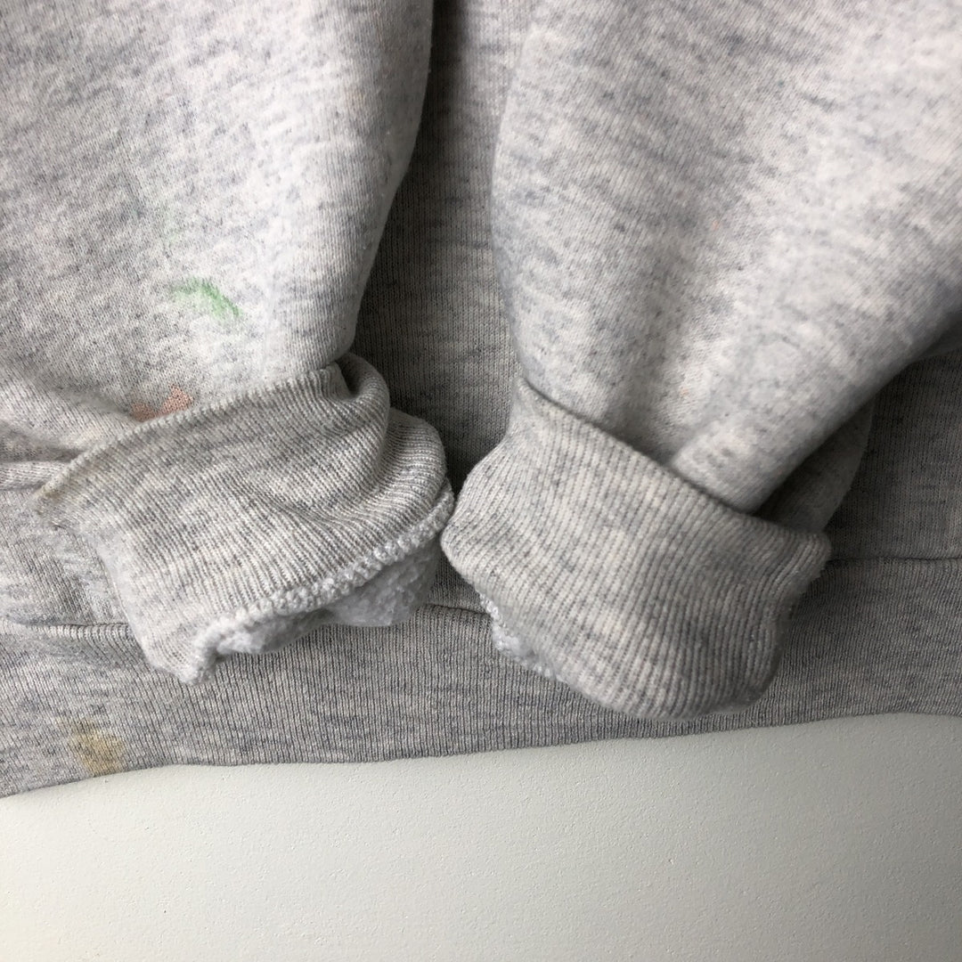 80s-90'S Jerzees College Sweatshirt, Made in USA, Men's Size L, Vintage polyester gray type Vintage Second Hand
