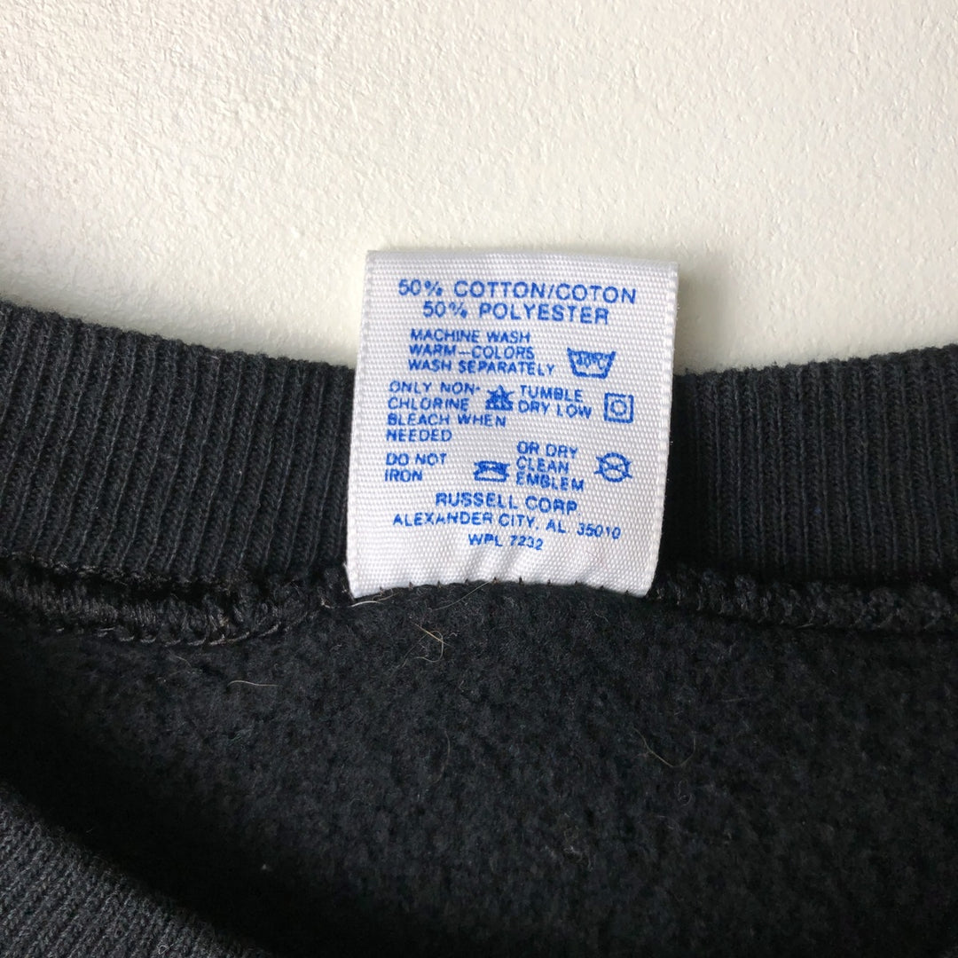 Vintage 80s-90'S Jerzees printed sweatshirt, made in the USA, men's size XXL cotton black type Vintage Second Hand