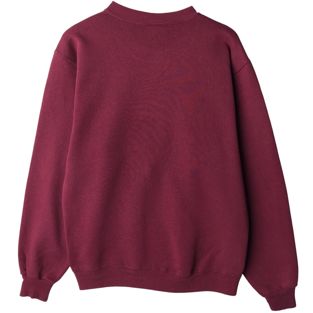 80s-90'S Jansport Triple Print College Sweatshirt, Made in USA, Men's Size L (Equivalent), Vintage cotton wine-red Vintage Second Hand