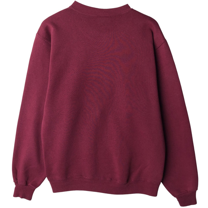 80s-90'S Jansport Triple Print College Sweatshirt, Made in USA, Men's Size L (Equivalent), Vintage cotton wine-red Vintage Second Hand