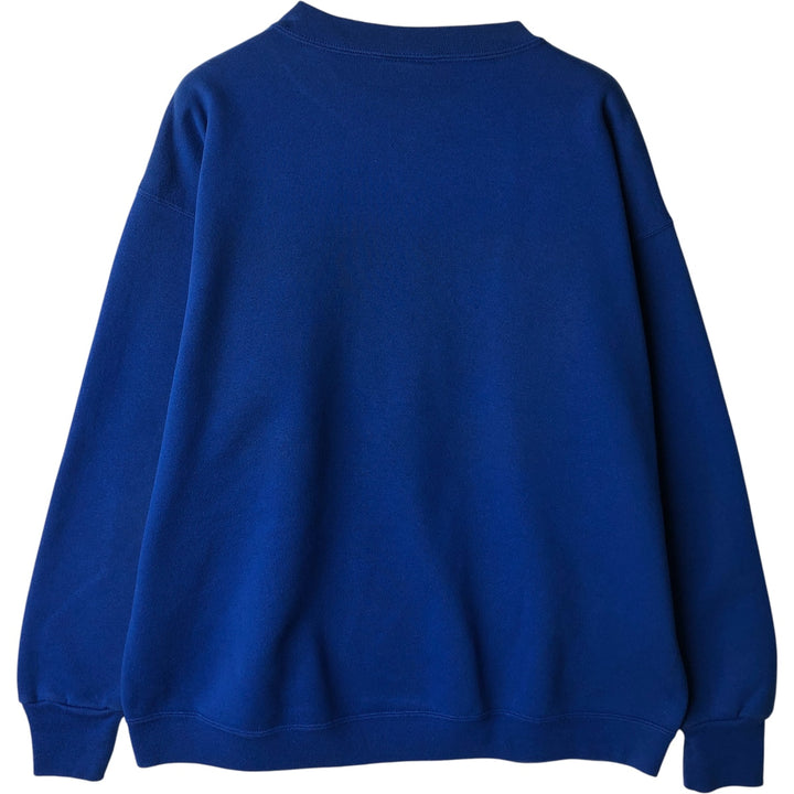 Vintage 80s-90'S Delta Fifty-Fifty college sweatshirt, Made in USA, Men's XL polyester blue type Vintage Second Hand