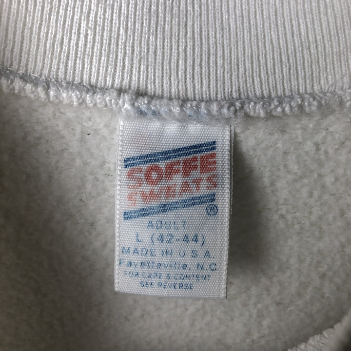 Vintage 1990'S Sophie University of North Carolina College Character Sweatshirt, Made in USA, Men's Size L cotton white type Vintage Second Hand