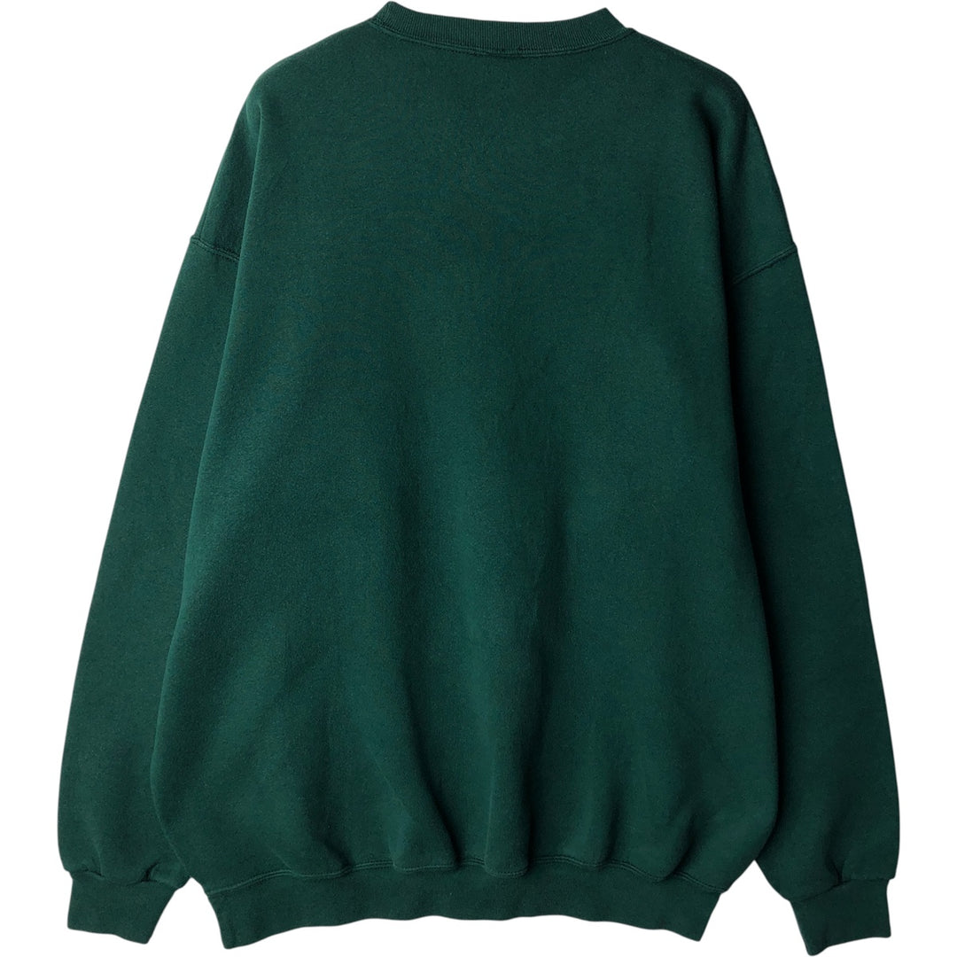 Vintage 90'S SOFFE HEAVY SWEATS college sweatshirt, made in the USA, men's size XL polyester green type Vintage Second Hand