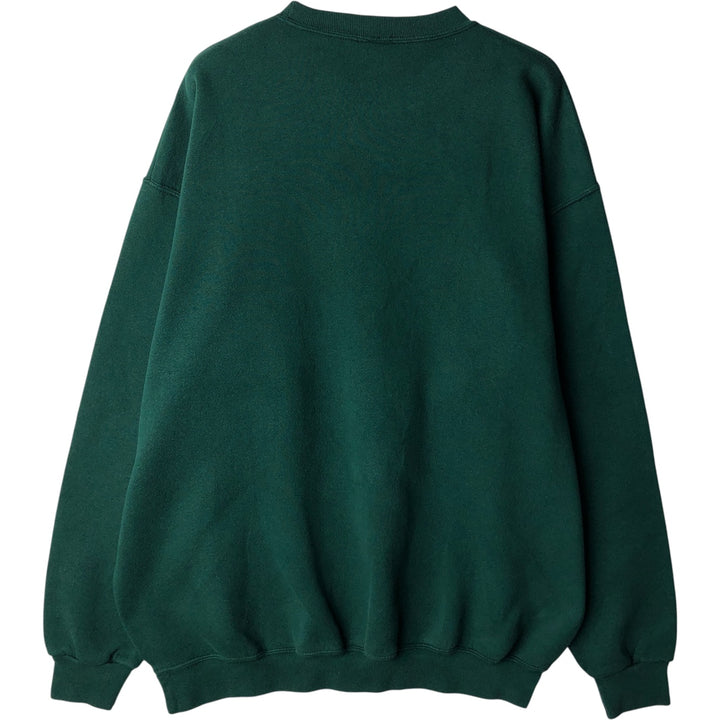 Vintage 90'S SOFFE HEAVY SWEATS college sweatshirt, made in the USA, men's size XL polyester green type Vintage Second Hand