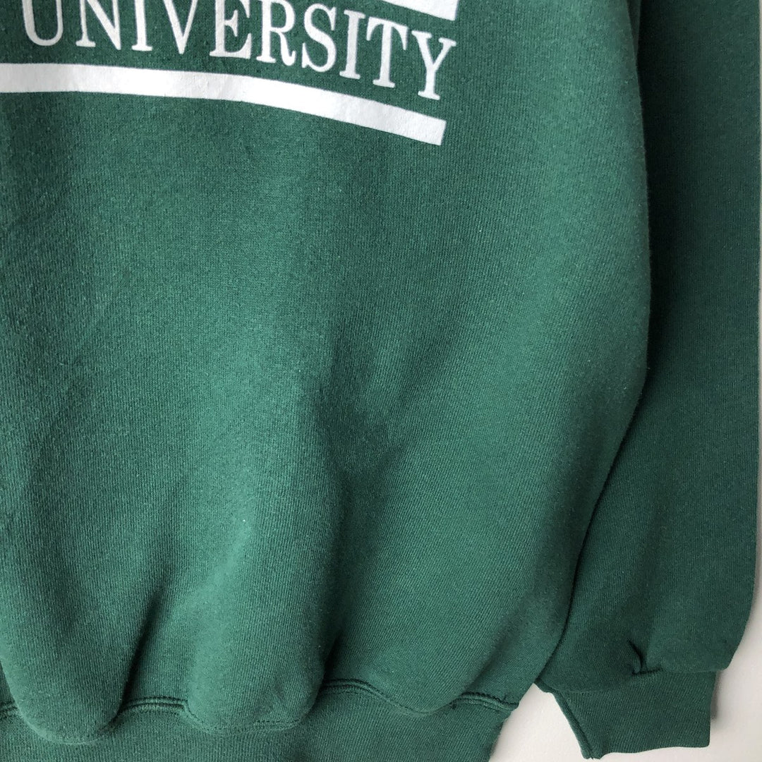 Vintage 90'S SOFFE HEAVY SWEATS college sweatshirt, made in the USA, men's size XL polyester green type Vintage Second Hand