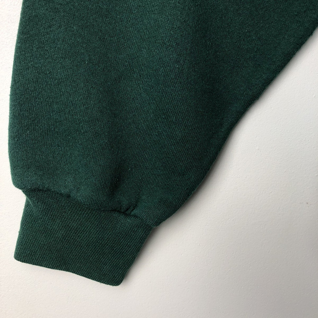 Vintage 90'S SOFFE HEAVY SWEATS college sweatshirt, made in the USA, men's size XL polyester green type Vintage Second Hand