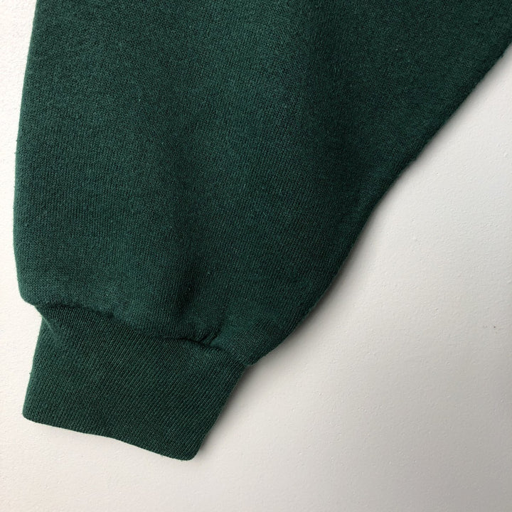 Vintage 90'S SOFFE HEAVY SWEATS college sweatshirt, made in the USA, men's size XL polyester green type Vintage Second Hand