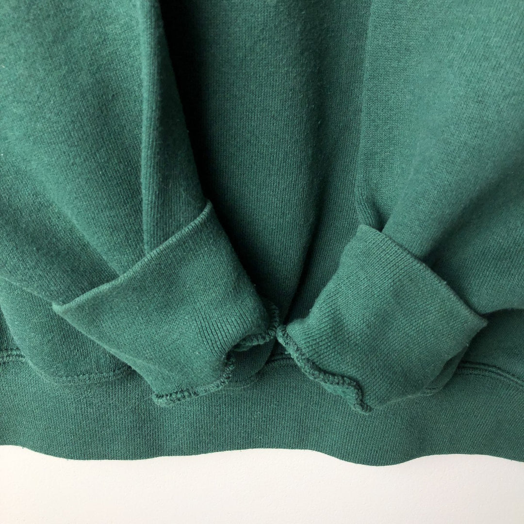 Vintage 90'S SOFFE HEAVY SWEATS college sweatshirt, made in the USA, men's size XL polyester green type Vintage Second Hand