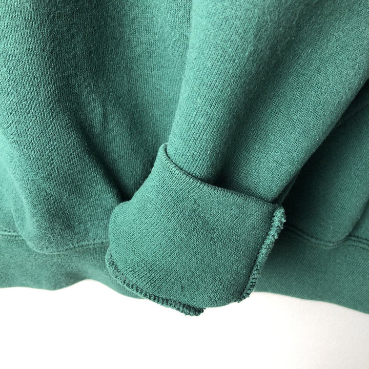 Vintage 90'S SOFFE HEAVY SWEATS college sweatshirt, made in the USA, men's size XL polyester green type Vintage Second Hand