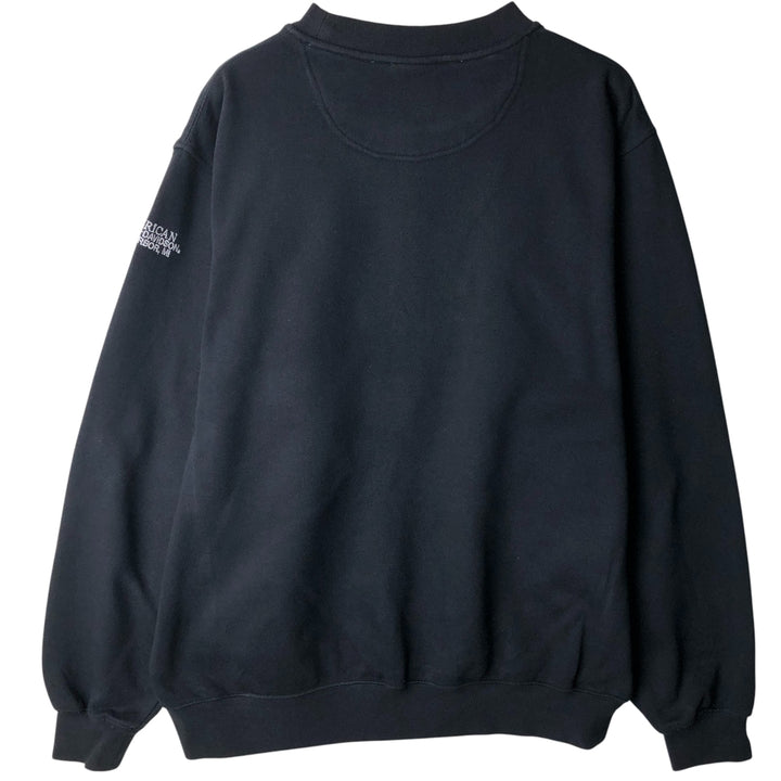 Harley-Davidson Skull Pattern Advertising Sweatshirt, Men's Size Medium cotton black type Vintage Second Hand