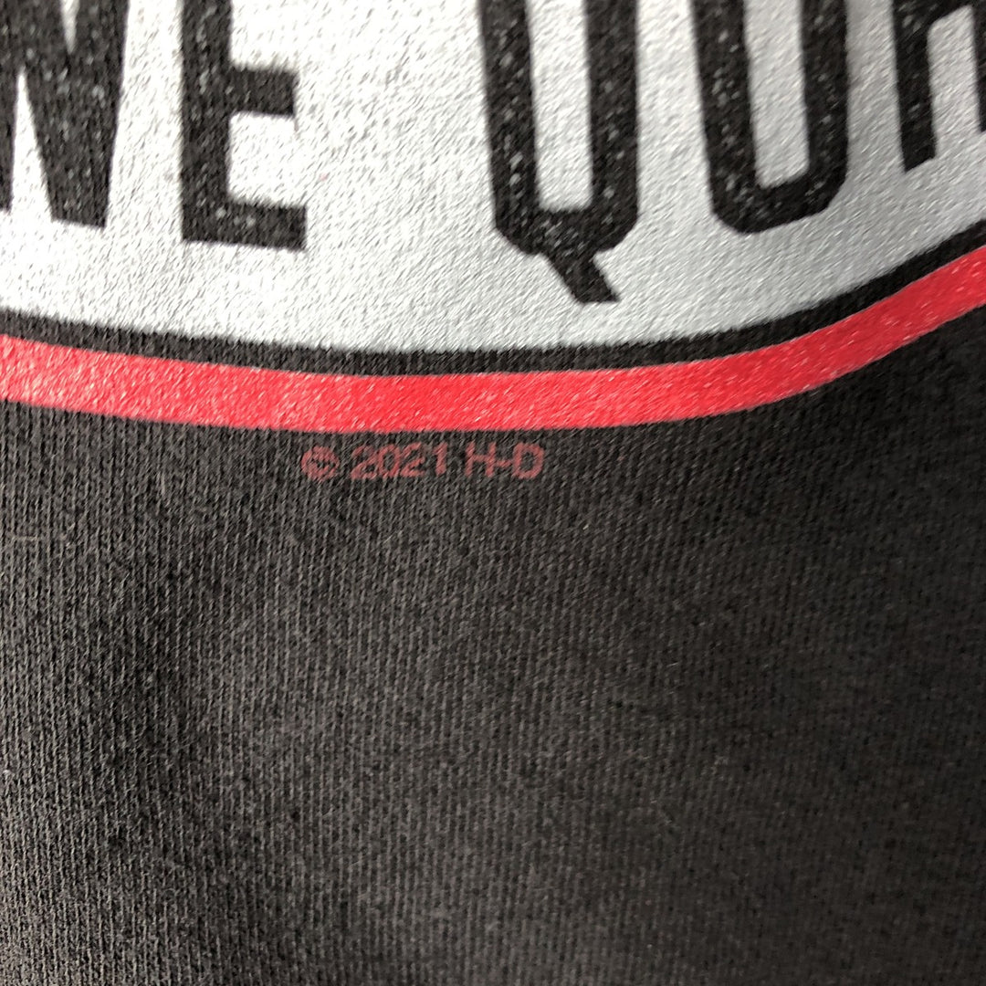 Harley-Davidson Advertising Sweatshirt, Men's L size cotton black type Vintage Second Hand