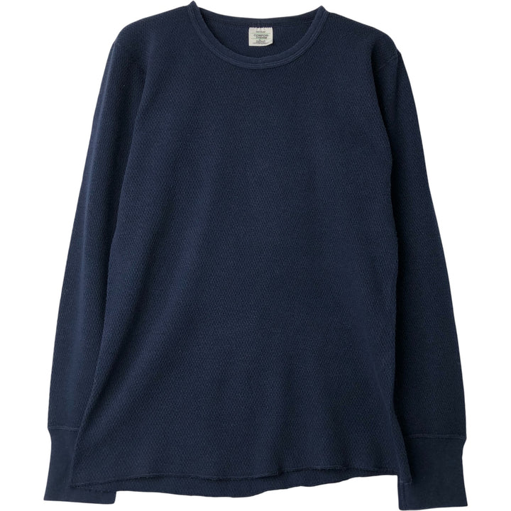 COMFOR-THERM Thermallon T-shirt, Honeycomb, Made in USA, Men's Size M cotton navy blue type Vintage Second Hand