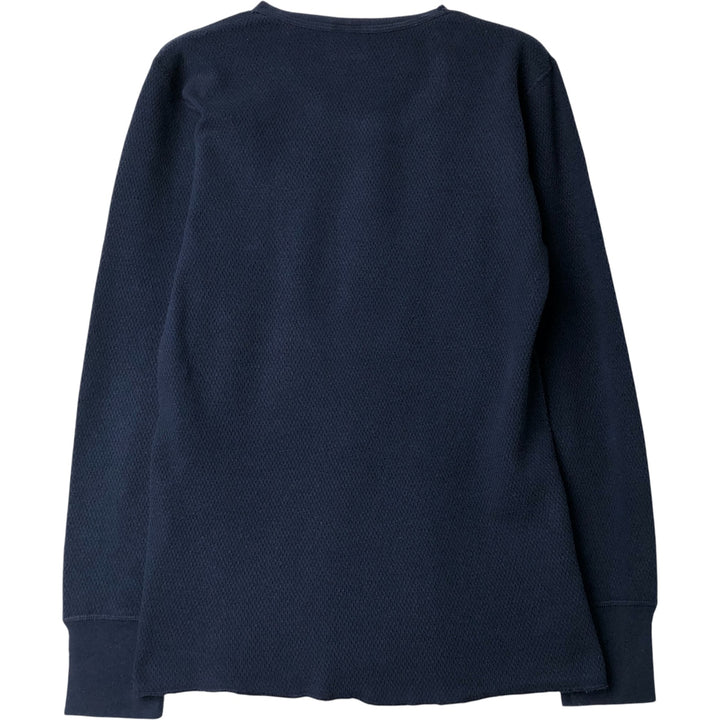 COMFOR-THERM Thermallon T-shirt, Honeycomb, Made in USA, Men's Size M cotton navy blue type Vintage Second Hand