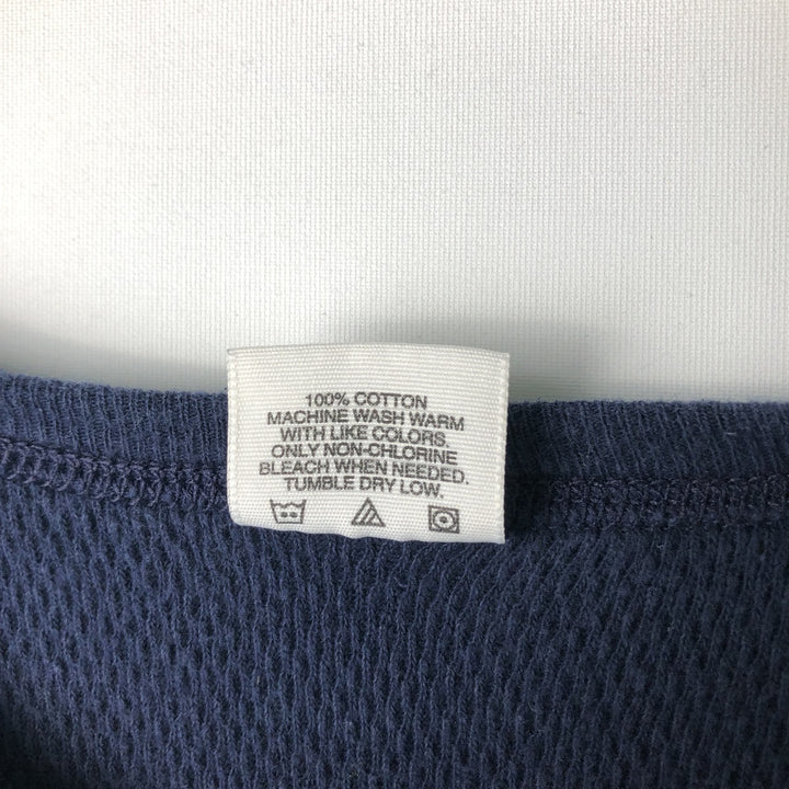COMFOR-THERM Thermallon T-shirt, Honeycomb, Made in USA, Men's Size M cotton navy blue type Vintage Second Hand