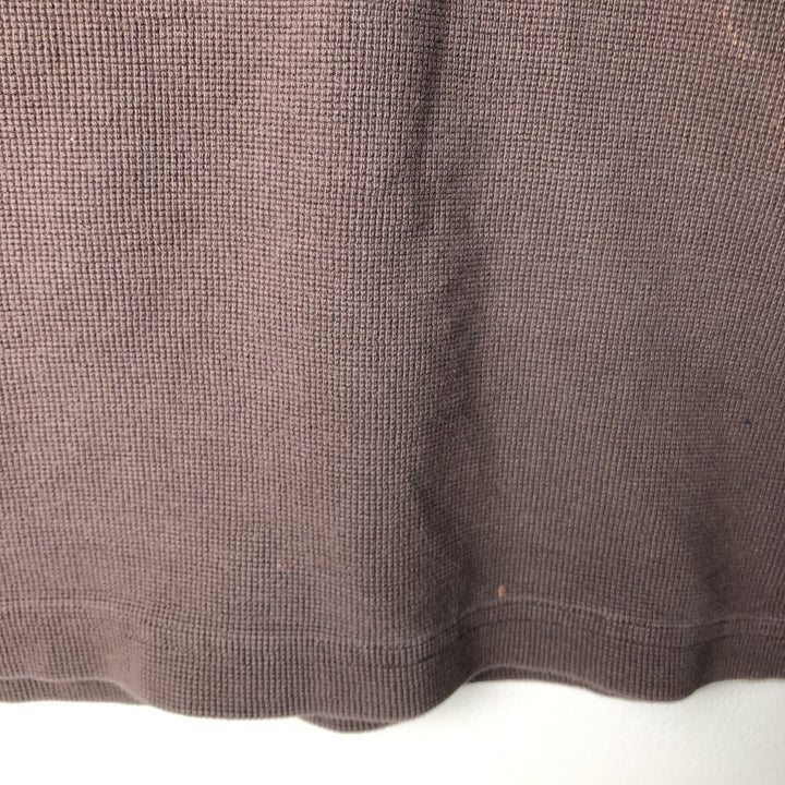 Carhartt Thermal Long T-Shirt, Waffle, Men's XXL cotton brown type Vintage Second Hand