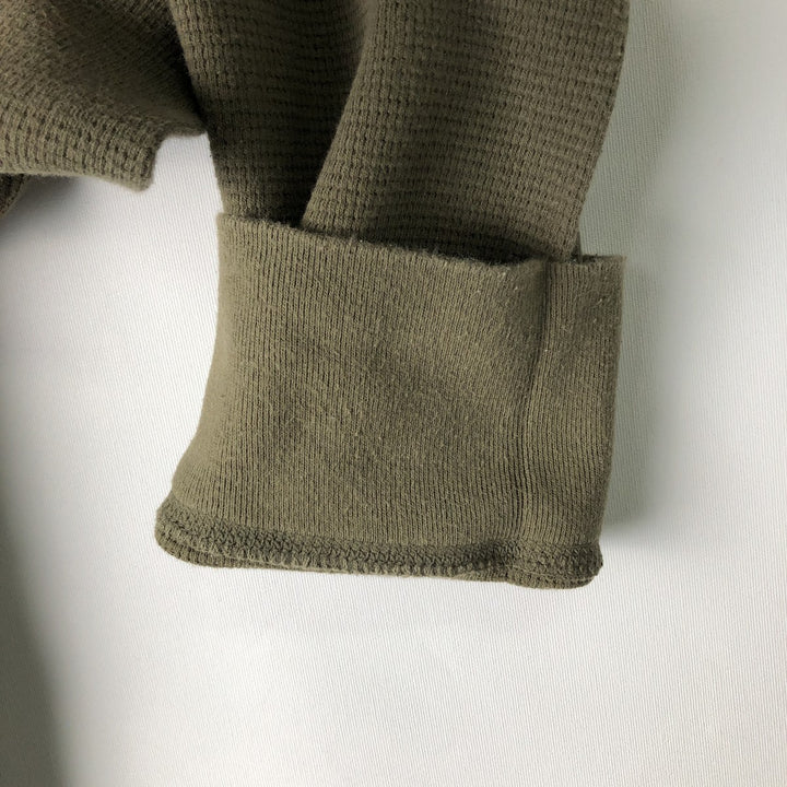 Ralph Lauren POLO RALPH LAUREN Thermal Ron T Waffle Men's L size cotton Khaki type Vintage Second Hand