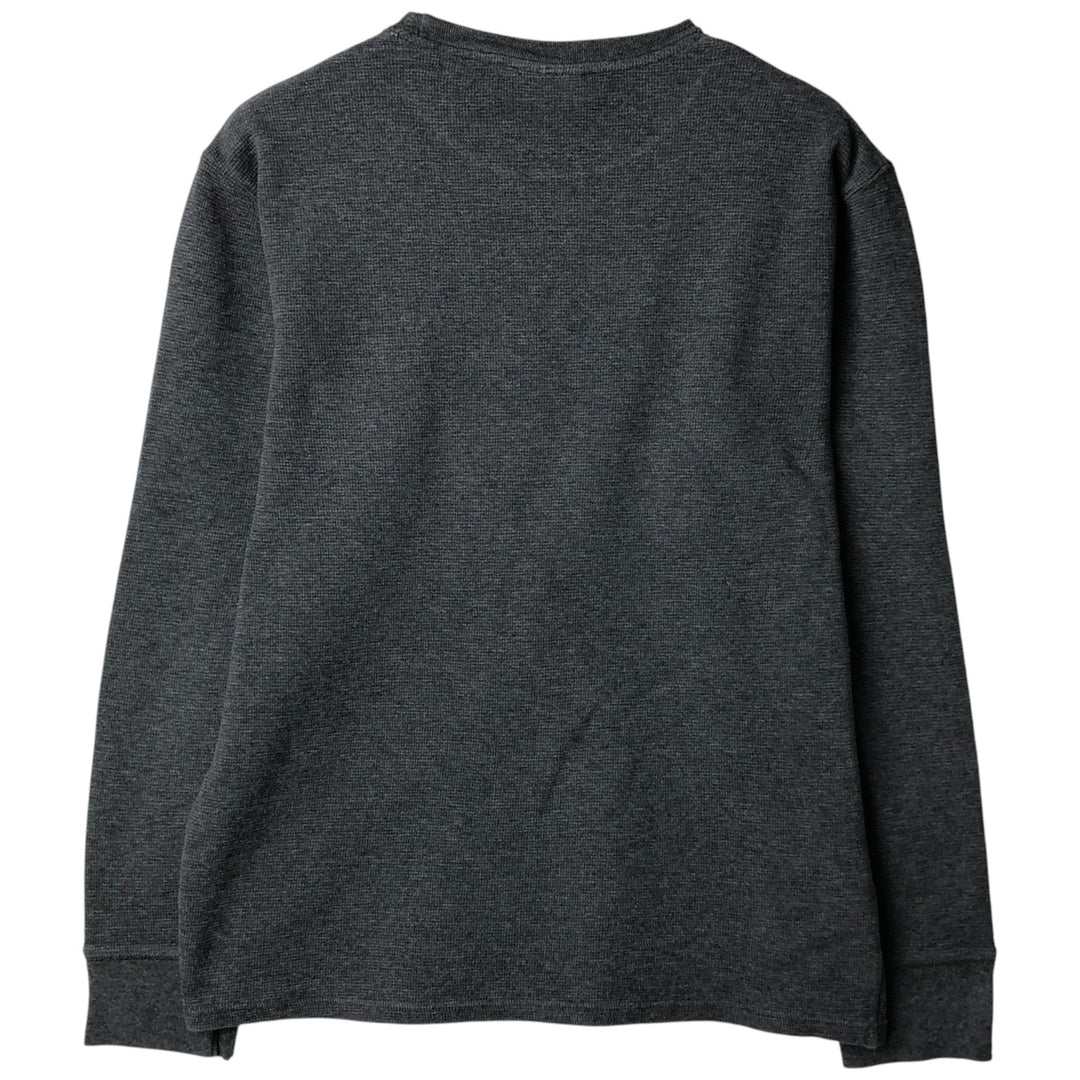 Ralph Lauren POLO RALPH LAUREN SLEEPWEAR Thermal Long T-Shirt, Men's Size Medium cotton gray type Vintage Second Hand