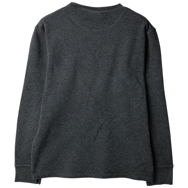 Ralph Lauren POLO RALPH LAUREN SLEEPWEAR Thermal Long T-Shirt, Men's Size Medium cotton gray type Vintage Second Hand
