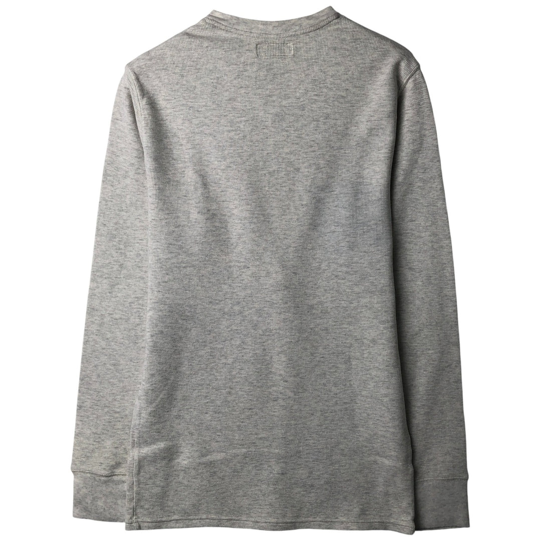 Ralph Lauren POLO RALPH LAUREN Thermal Long T-Shirt, Men's Size M cotton gray type Vintage Second Hand