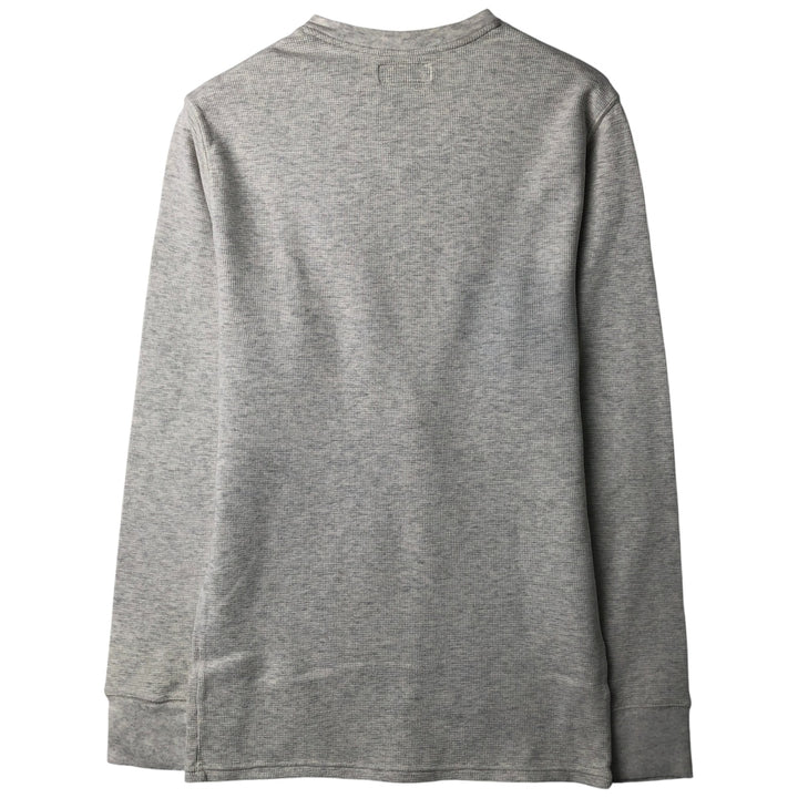 Ralph Lauren POLO RALPH LAUREN Thermal Long T-Shirt, Men's Size M cotton gray type Vintage Second Hand