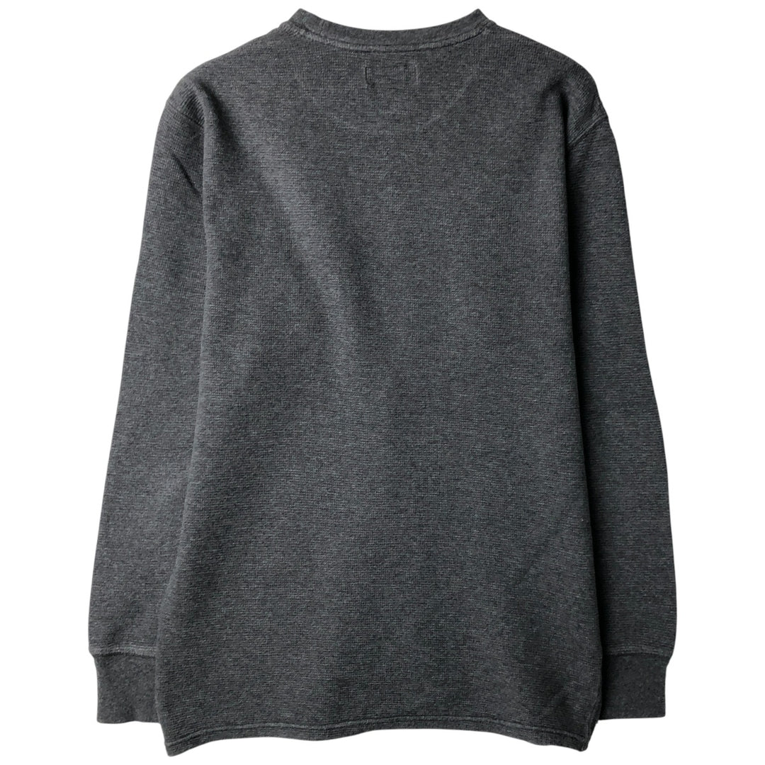 Ralph Lauren POLO RALPH LAUREN Thermal Ron T Waffle Men's L size cotton gray type Vintage Second Hand