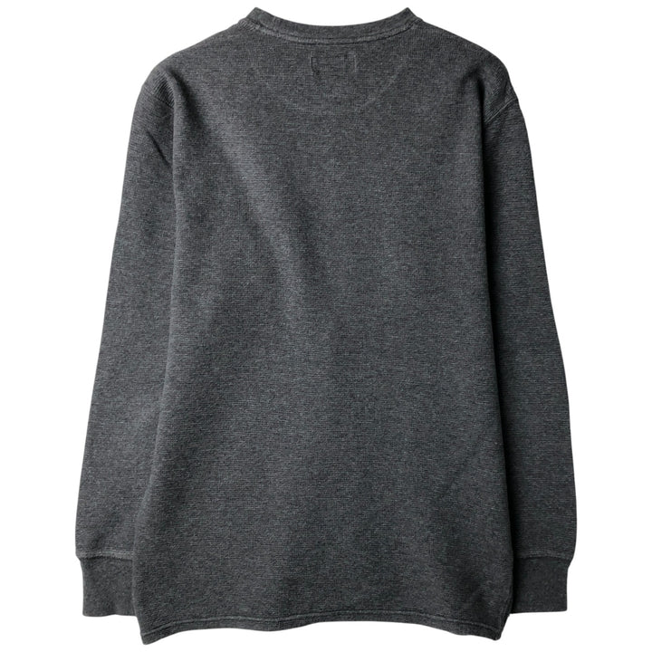 Ralph Lauren POLO RALPH LAUREN Thermal Ron T Waffle Men's L size cotton gray type Vintage Second Hand