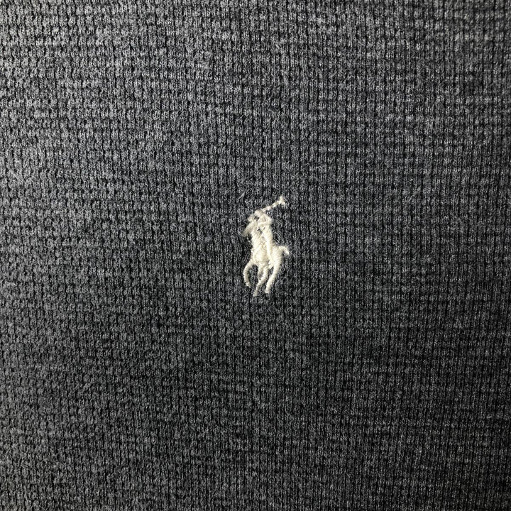 Ralph Lauren POLO RALPH LAUREN Thermal Ron T Waffle Men's L size cotton gray type Vintage Second Hand