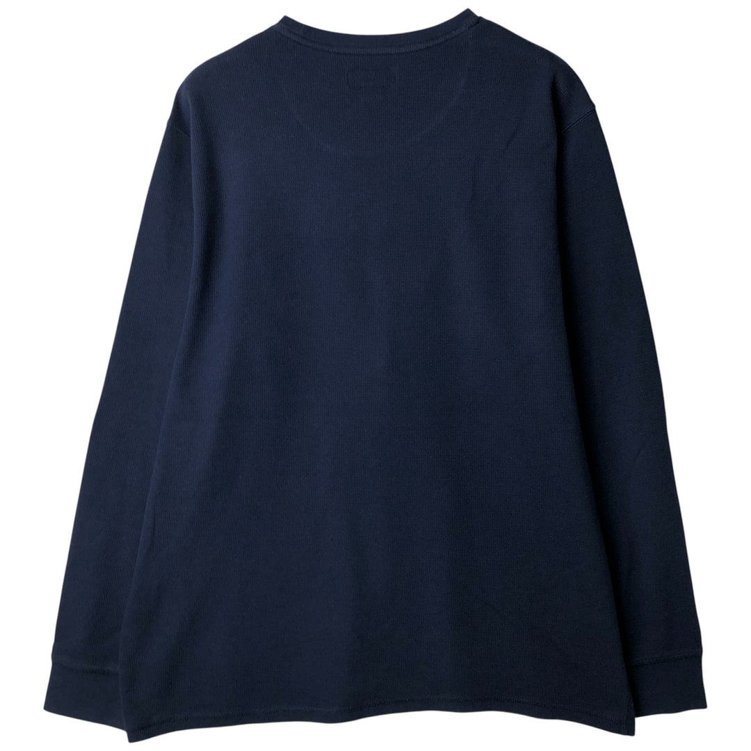 Ralph Lauren POLO RALPH LAUREN SLEEPWEAR Thermal Long T-Shirt, Men's XL cotton navy blue type Vintage Second Hand