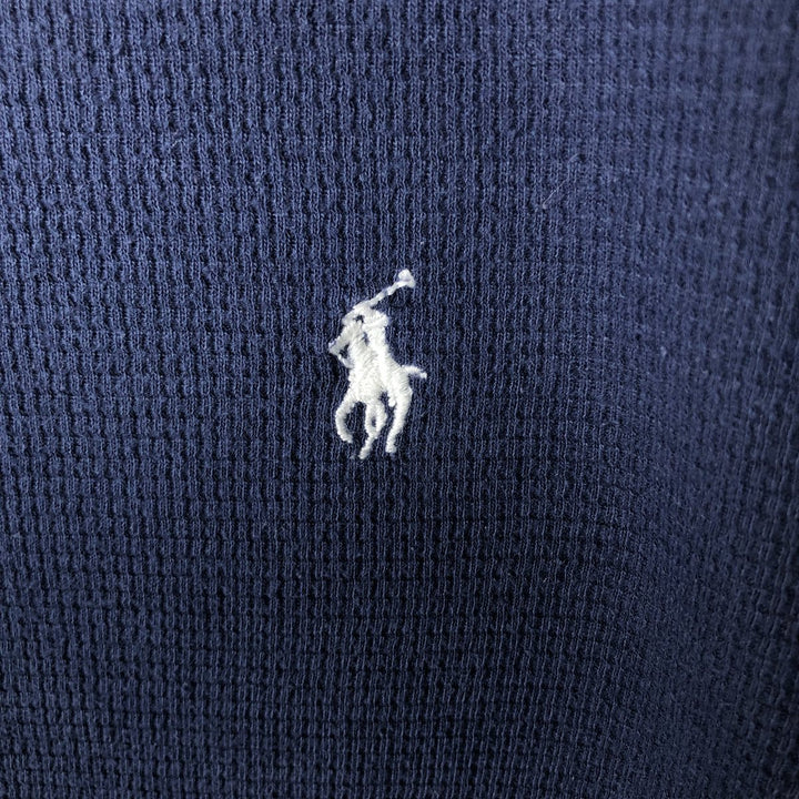 Ralph Lauren POLO RALPH LAUREN SLEEPWEAR Thermal Long T-Shirt, Men's XL cotton navy blue type Vintage Second Hand