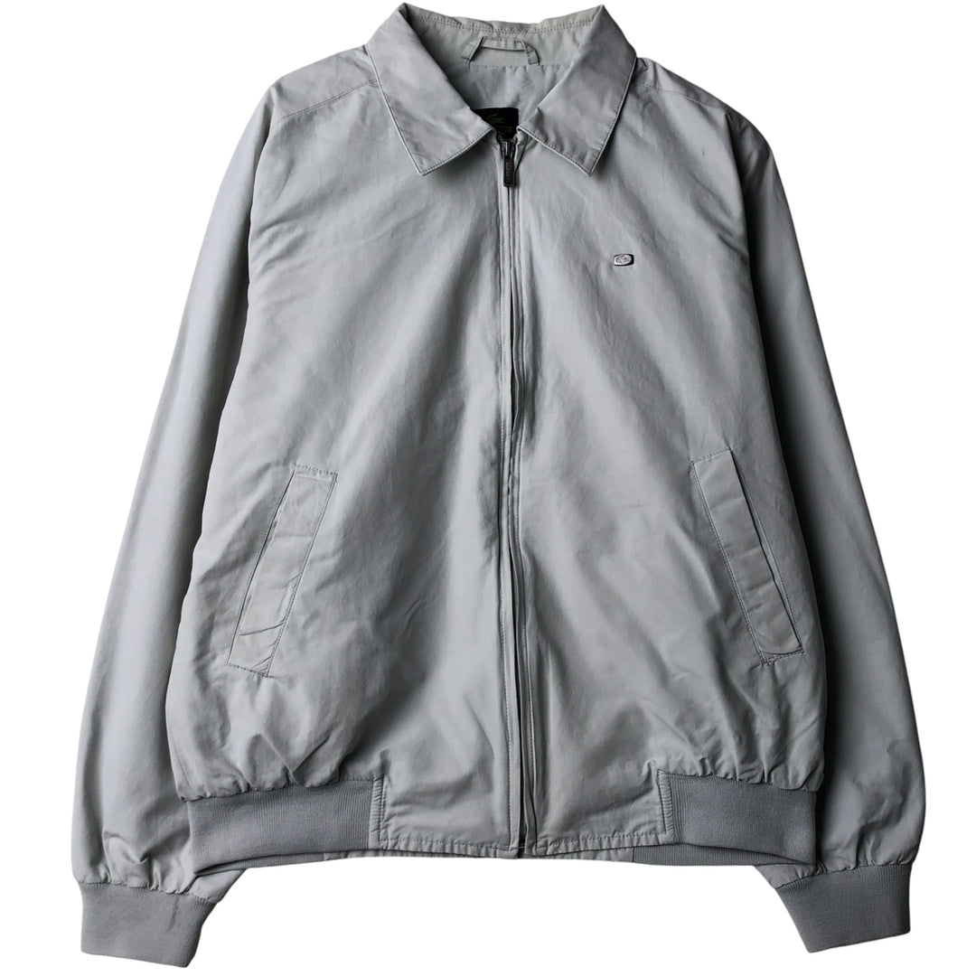 Lacoste LACOSTE One-Point Collar Windbreaker Men's Size L cotton gray type Vintage Second Hand