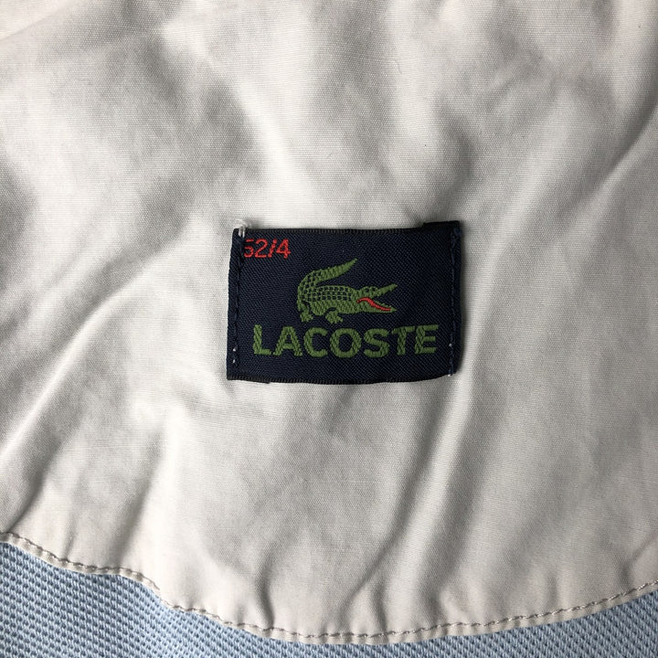 Lacoste LACOSTE One-Point Collar Windbreaker Men's Size L cotton gray type Vintage Second Hand