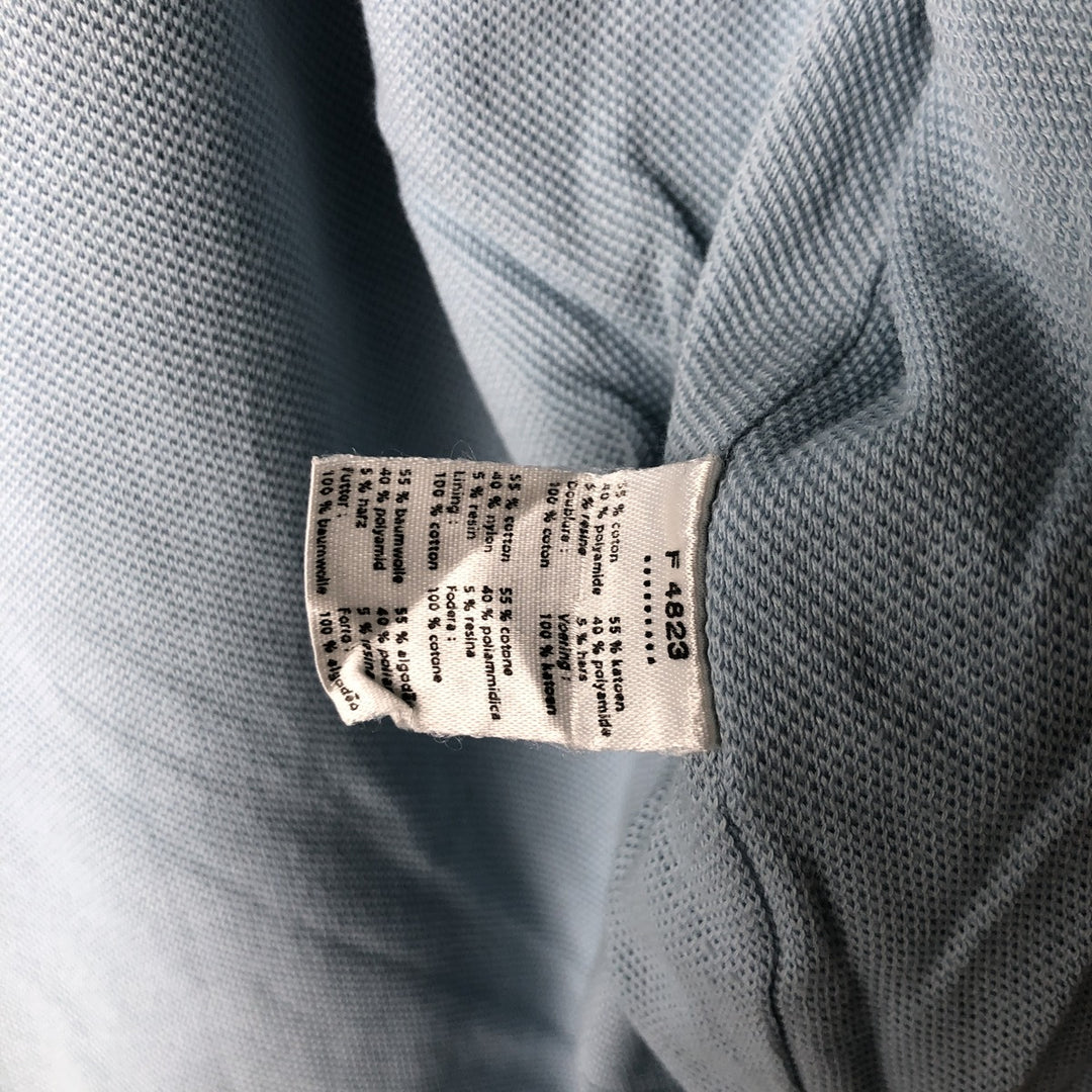 Lacoste LACOSTE One-Point Collar Windbreaker Men's Size L cotton gray type Vintage Second Hand