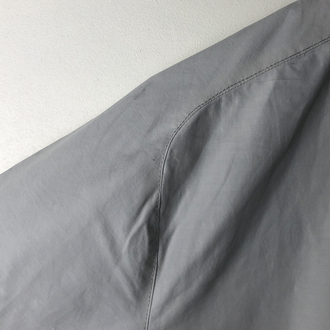 Lacoste LACOSTE One-Point Collar Windbreaker Men's Size L cotton gray type Vintage Second Hand