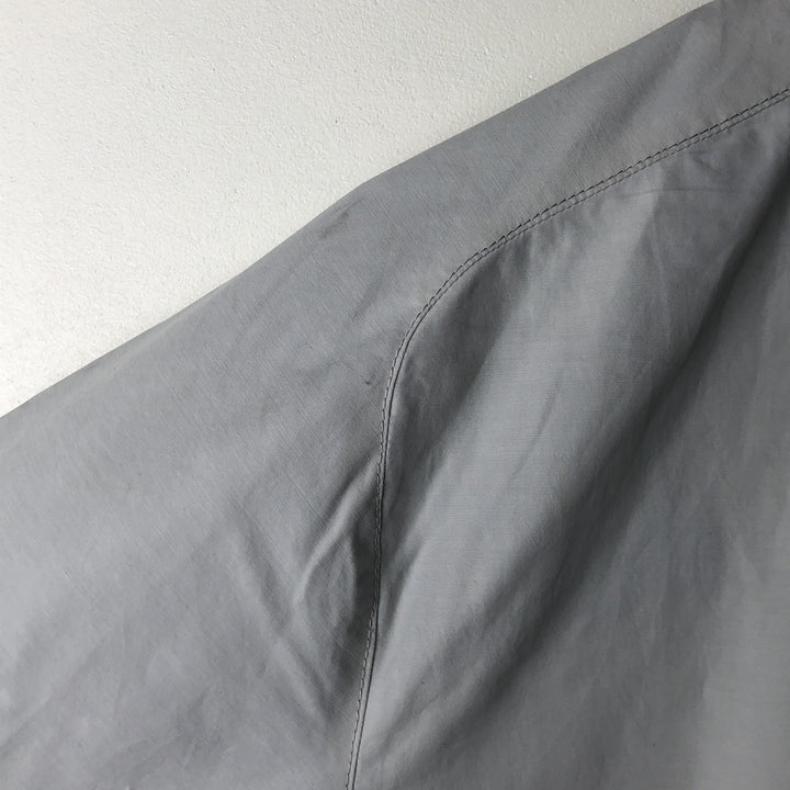 Lacoste LACOSTE One-Point Collar Windbreaker Men's Size L cotton gray type Vintage Second Hand