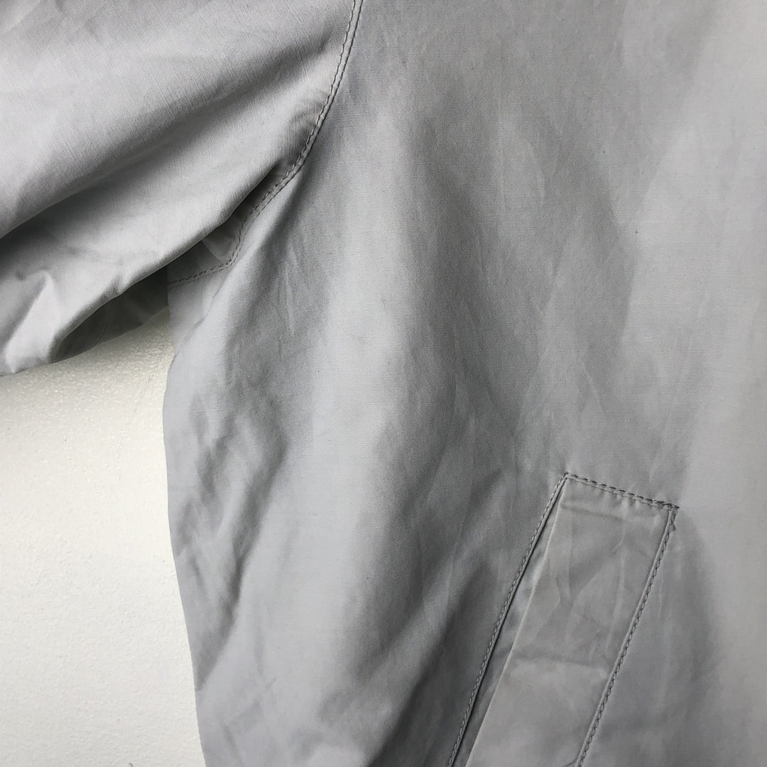 Lacoste LACOSTE One-Point Collar Windbreaker Men's Size L cotton gray type Vintage Second Hand