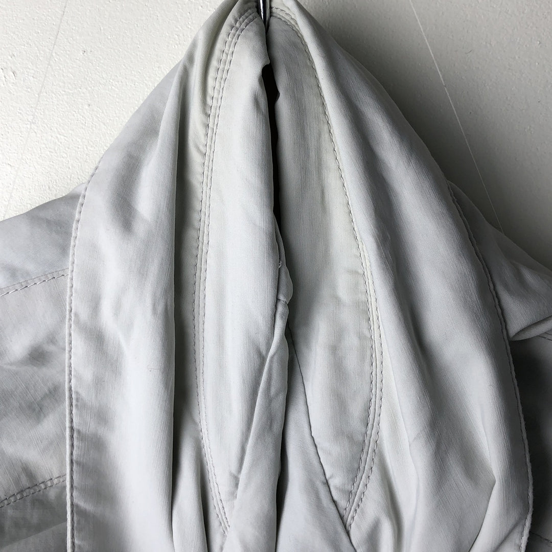 Lacoste LACOSTE One-Point Collar Windbreaker Men's Size L cotton gray type Vintage Second Hand