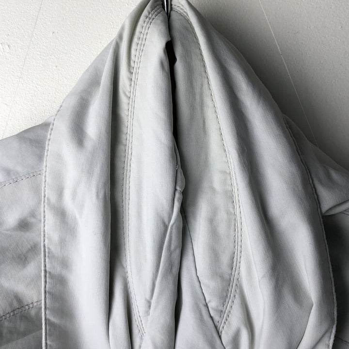 Lacoste LACOSTE One-Point Collar Windbreaker Men's Size L cotton gray type Vintage Second Hand